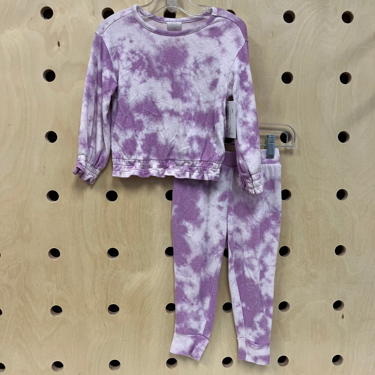 Purple+White Tie Dye Outfit