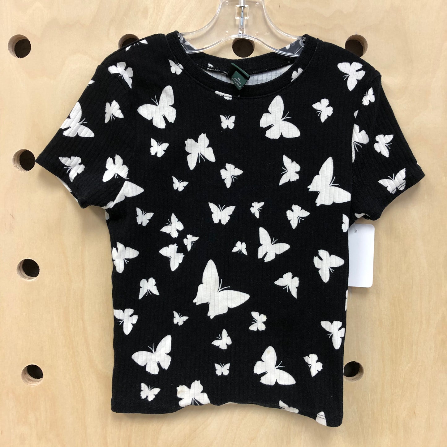 B+W Ribbed Butterfly Top