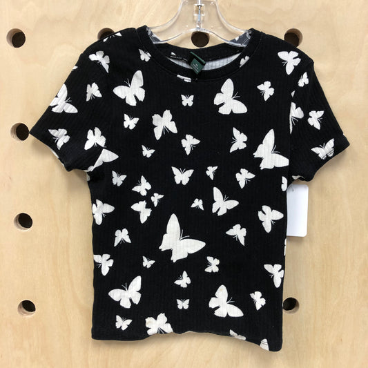 B+W Ribbed Butterfly Top