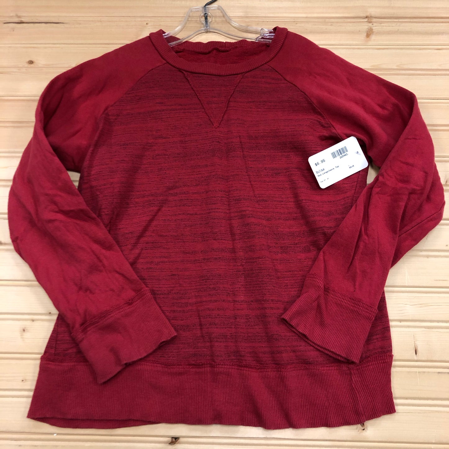 Red Long Sleeve Pullover