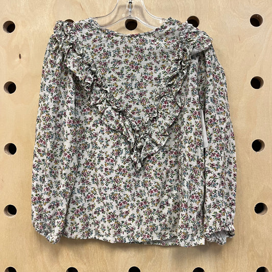 Floral Ruffle Blouse