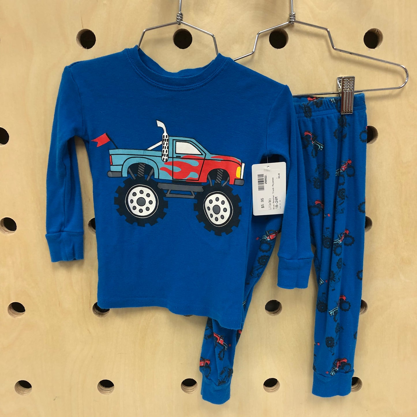 Blue Monster Truck Pajamas