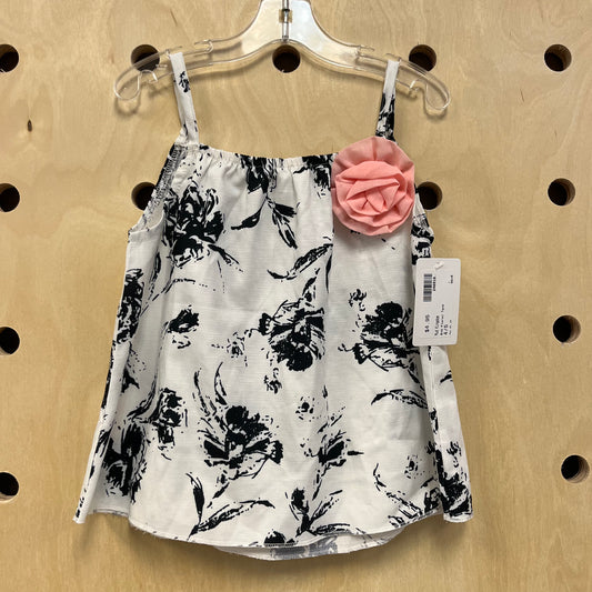 B+W Floral Tank