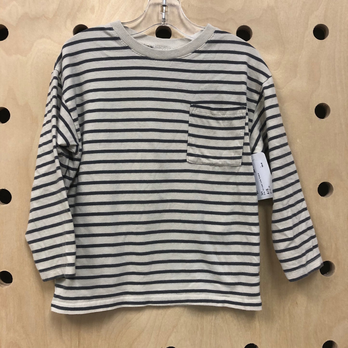 Grey Striped Long Sleeve