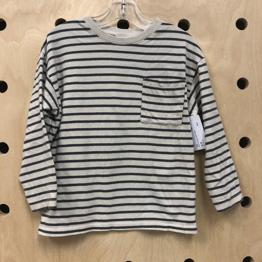 Grey Striped Long Sleeve