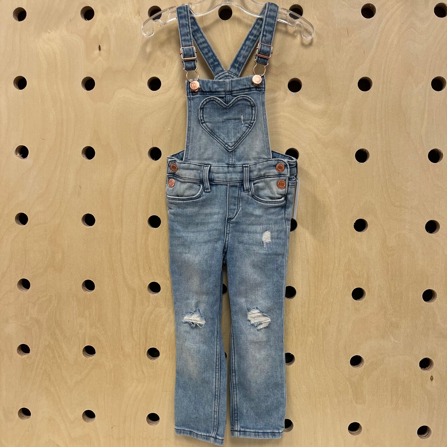 Light Wash Denim Overalls