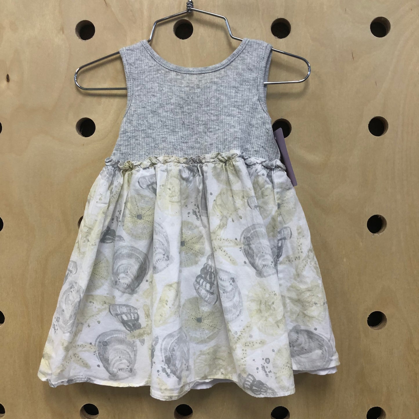 Grey + Pale Yellow Dress