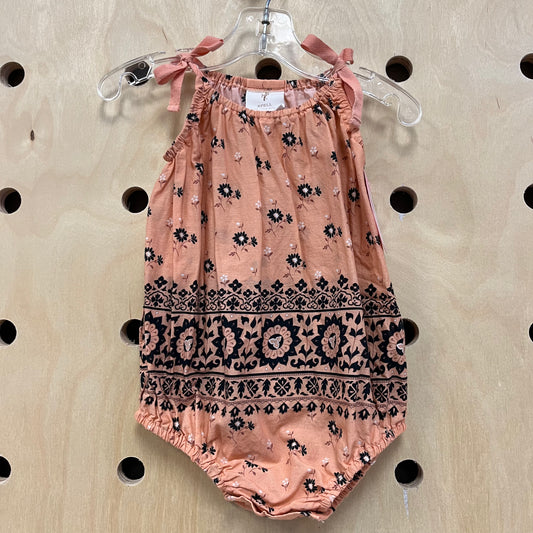Coral Bubble Romper
