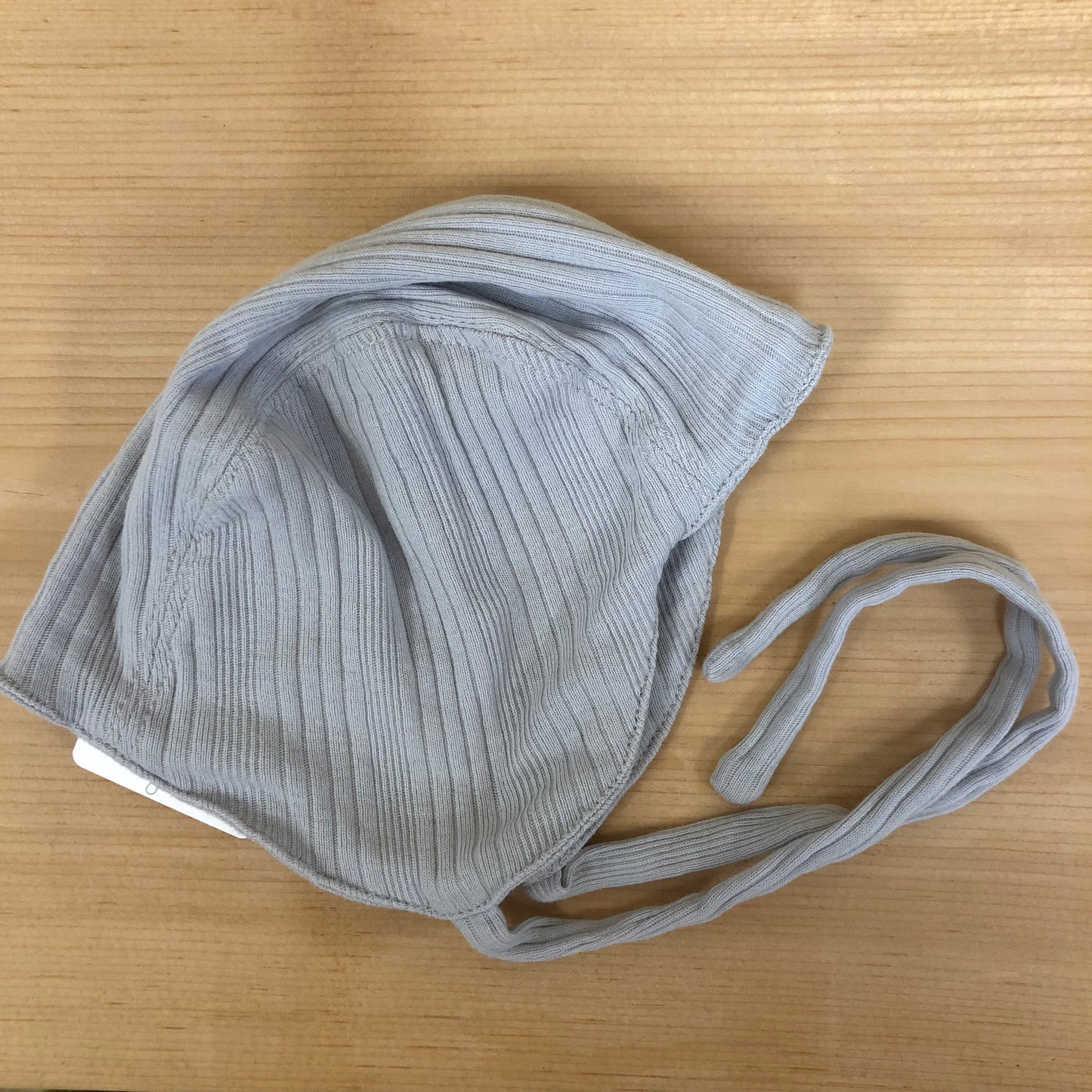 Grey Ribbed Bonnet