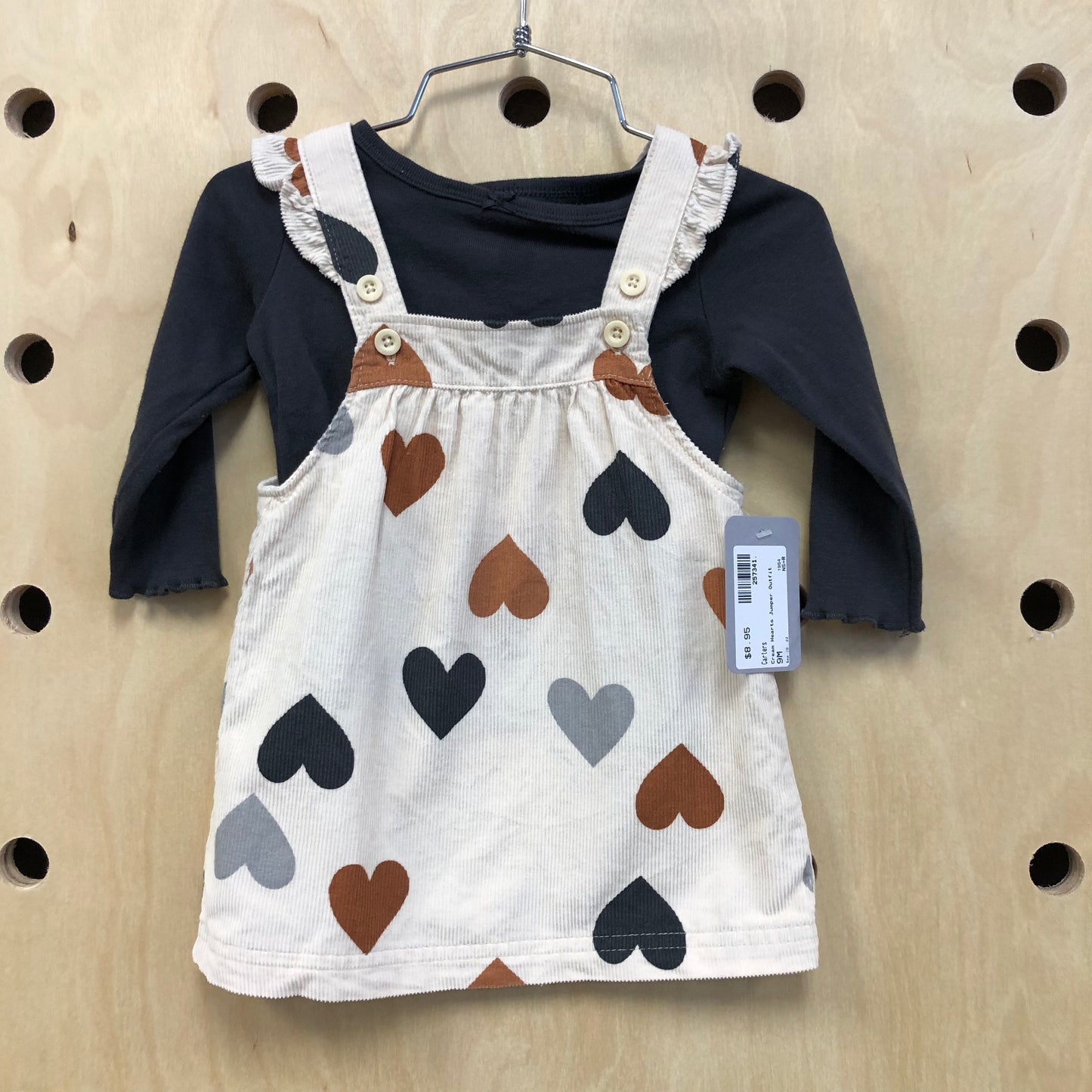 Cream Hearts Jumper Outfit