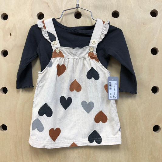Cream Hearts Jumper Outfit