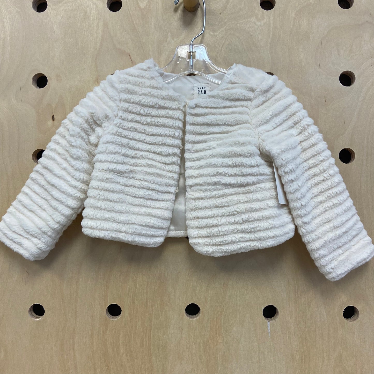 White Fuzzy Soft Cardigan