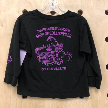 Black Harley LS Tee