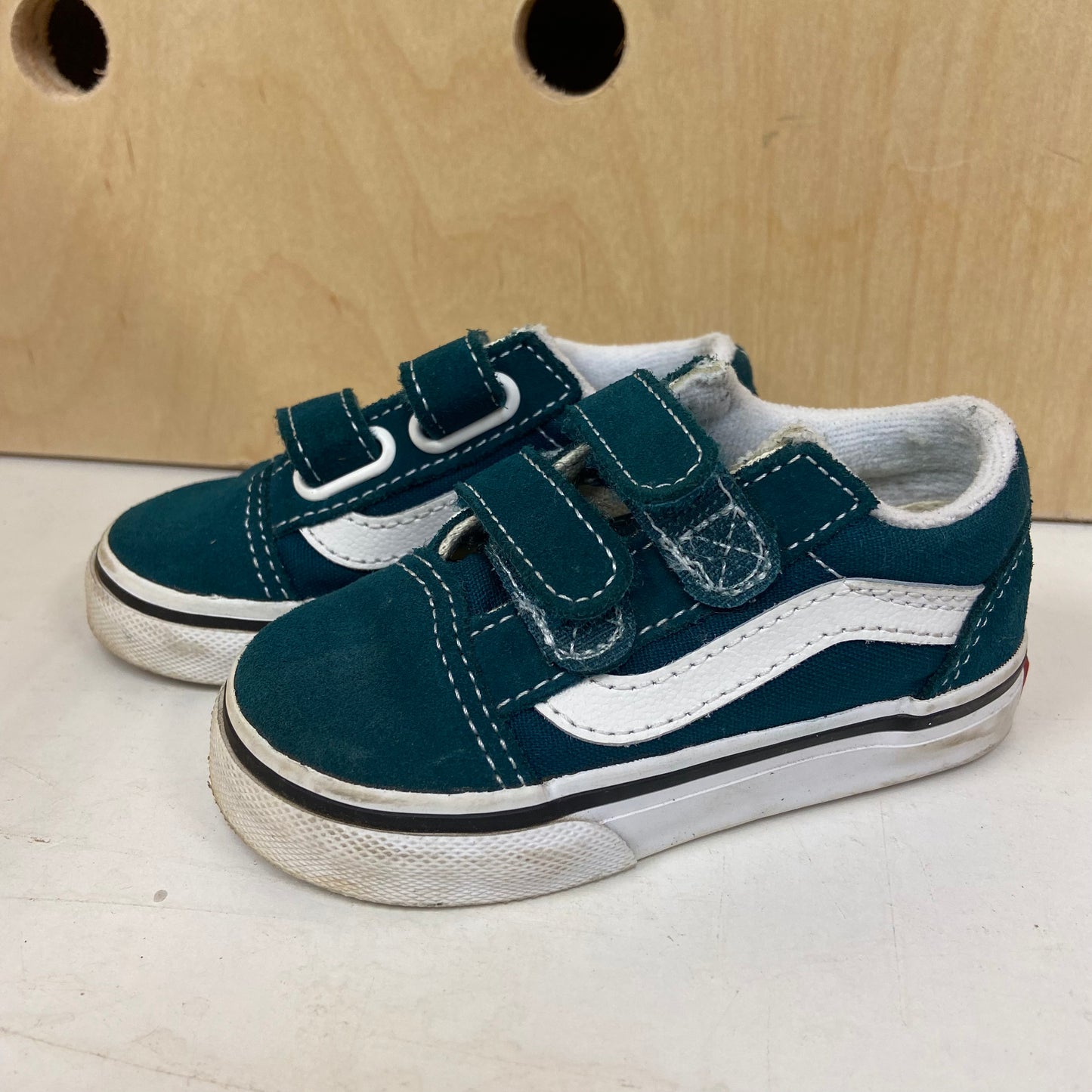 Teal Velcro Sneakers