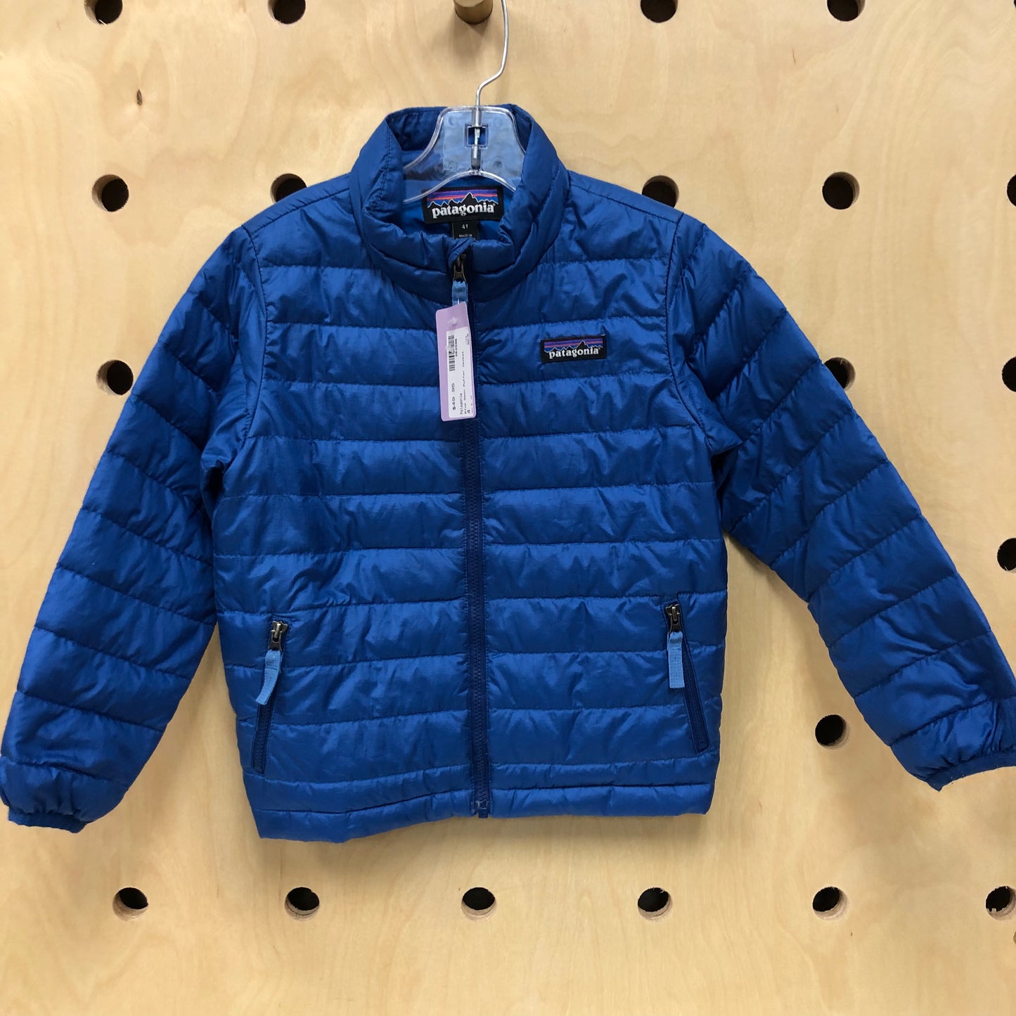 Blue Down Puffer Jacket