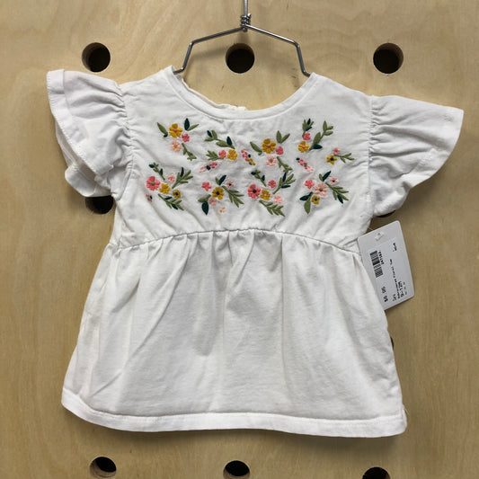 Embroidered Floral Top