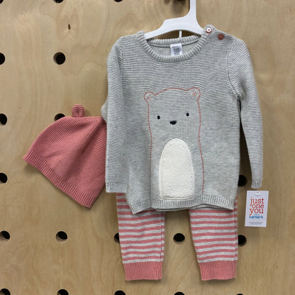 Peach + Oatmeal Knit Outfit NE