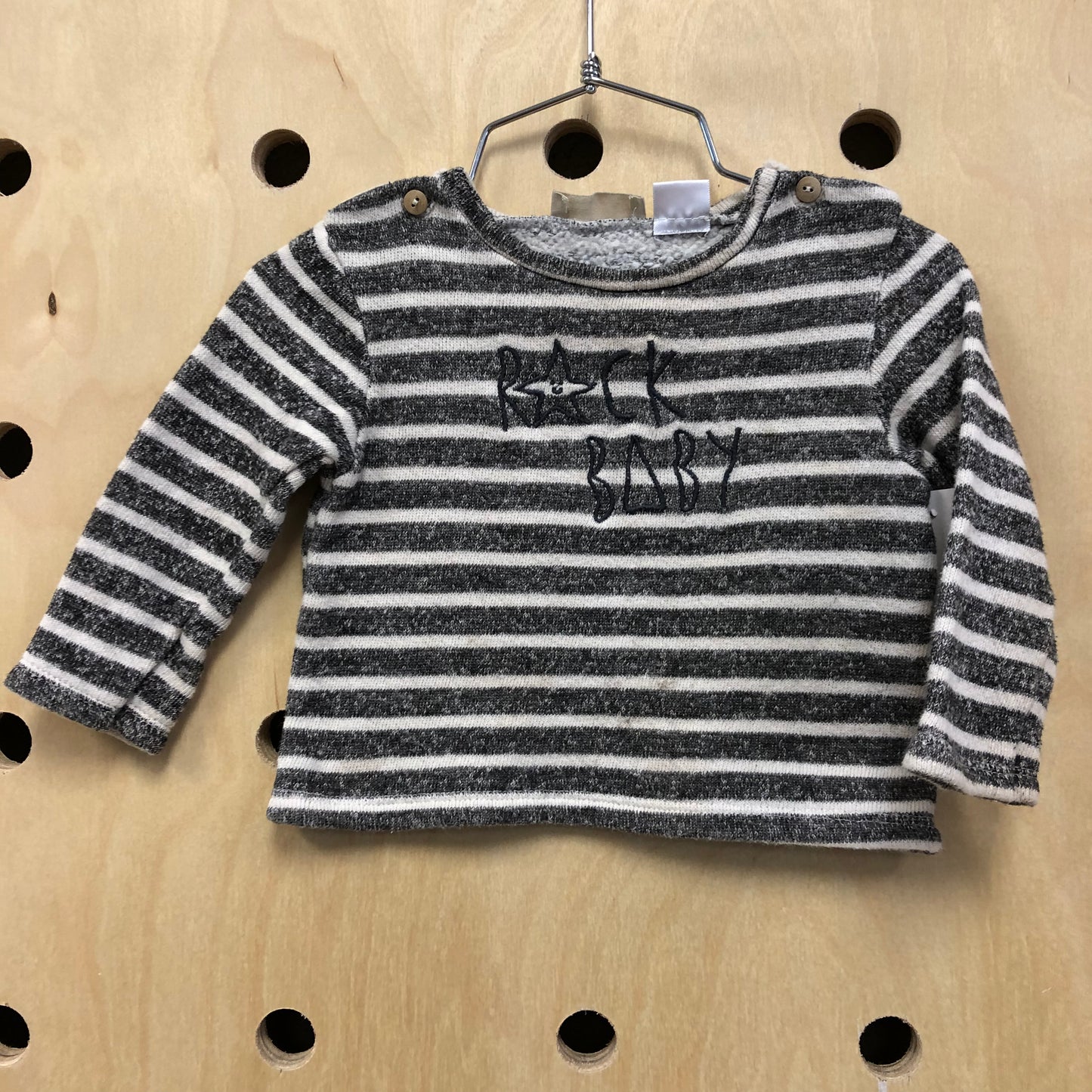 Rock Baby Striped Top