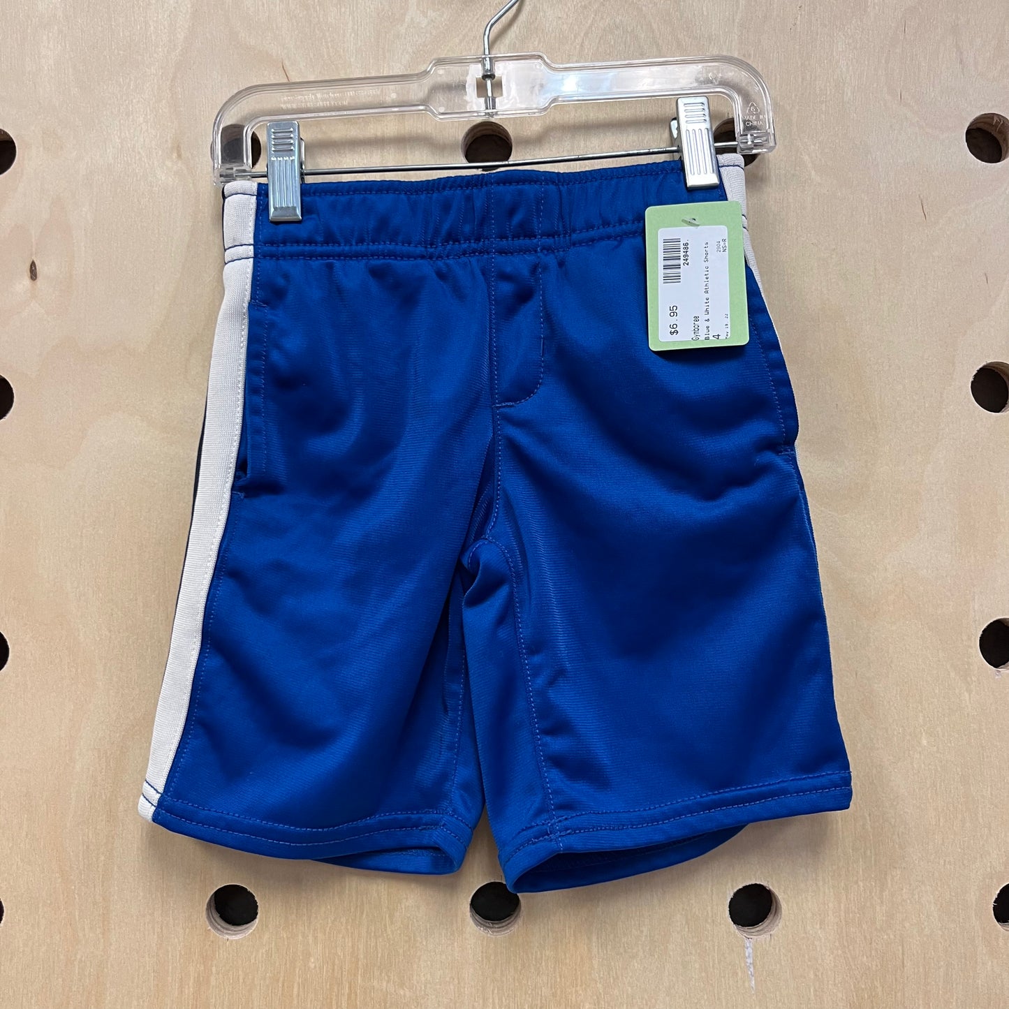 Blue & White Athletic Shorts