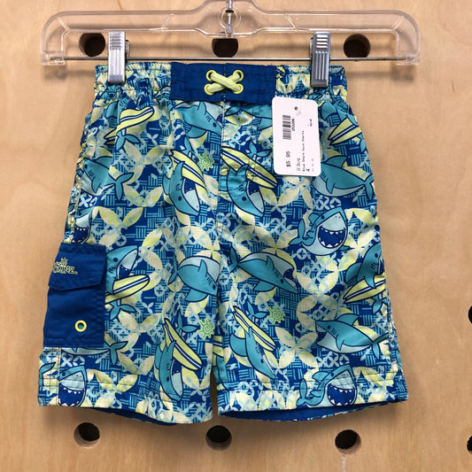 Blue Shark Swim Shorts