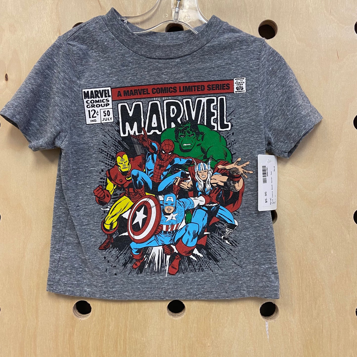 Grey Comic Book Cover Tee