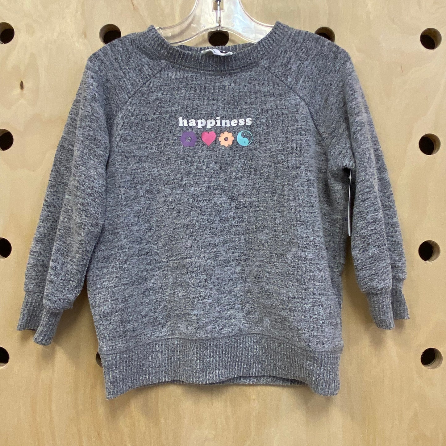 Grey Heathered Happiness Sweat