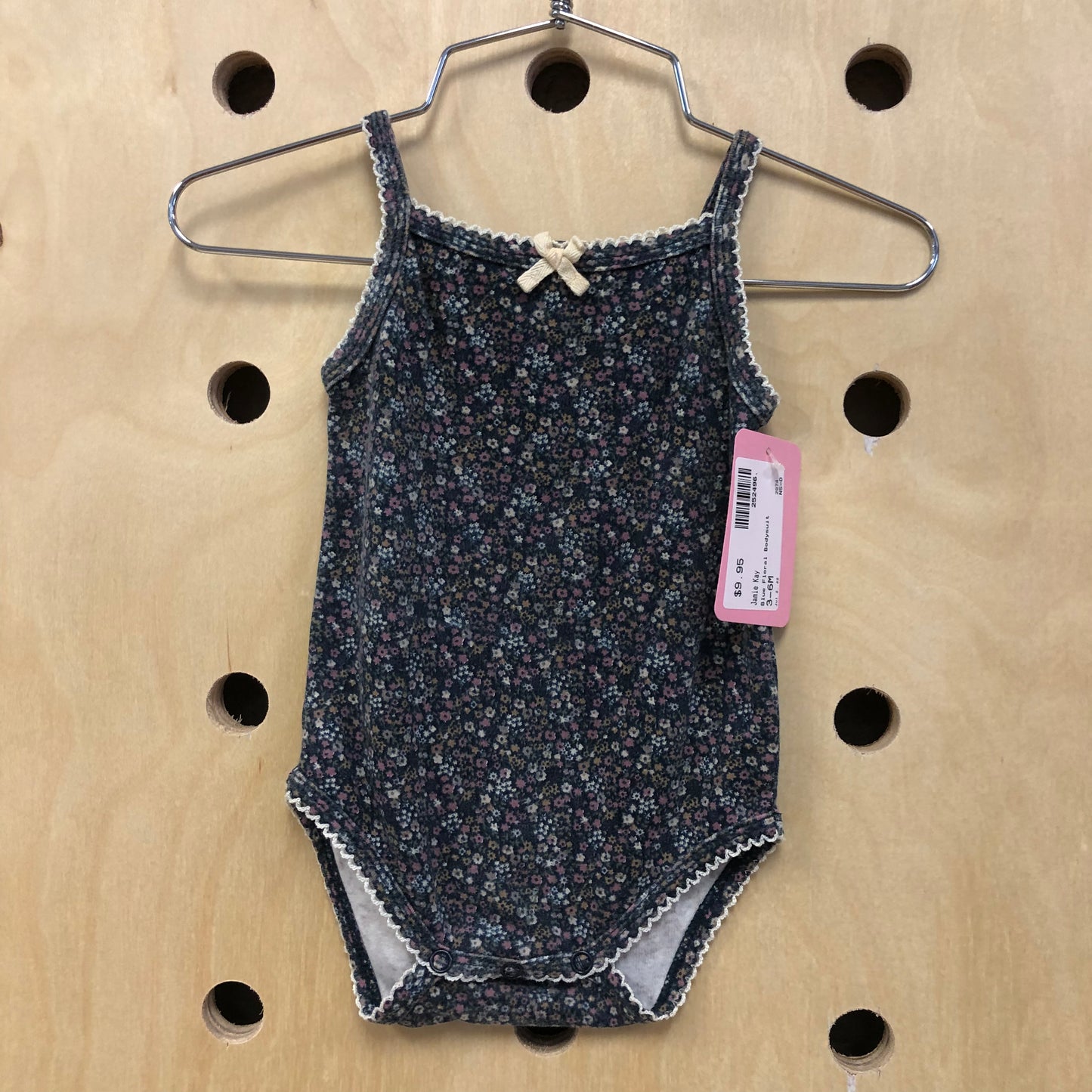 Blue Floral Bodysuit