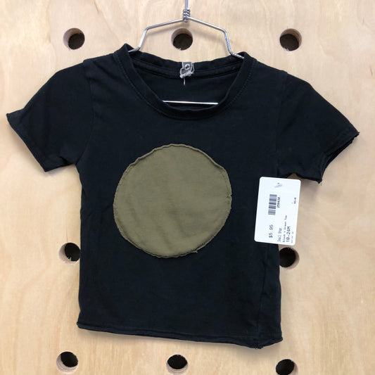 Black + Green Tee