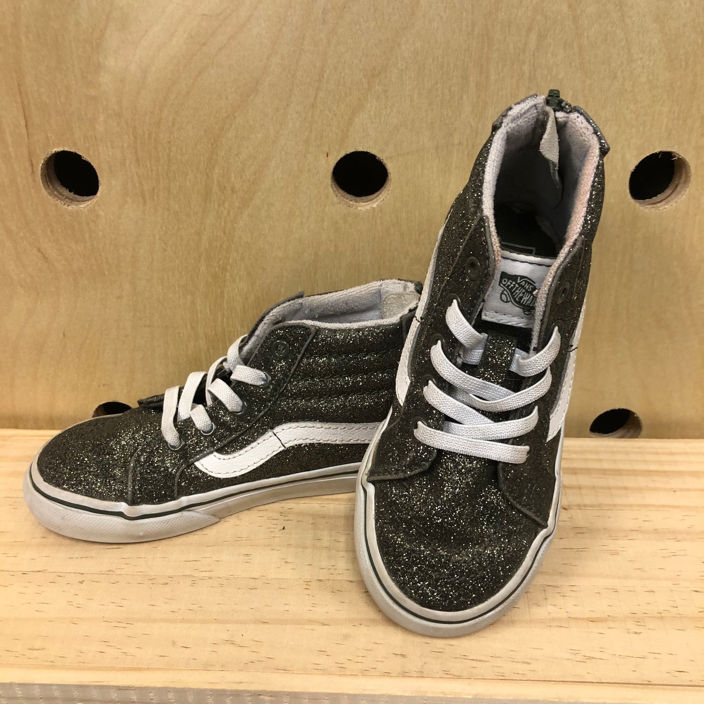 Olive Glitter Hi Tops
