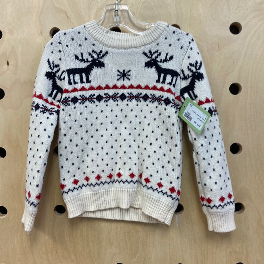 Cream Reindeer Sweater