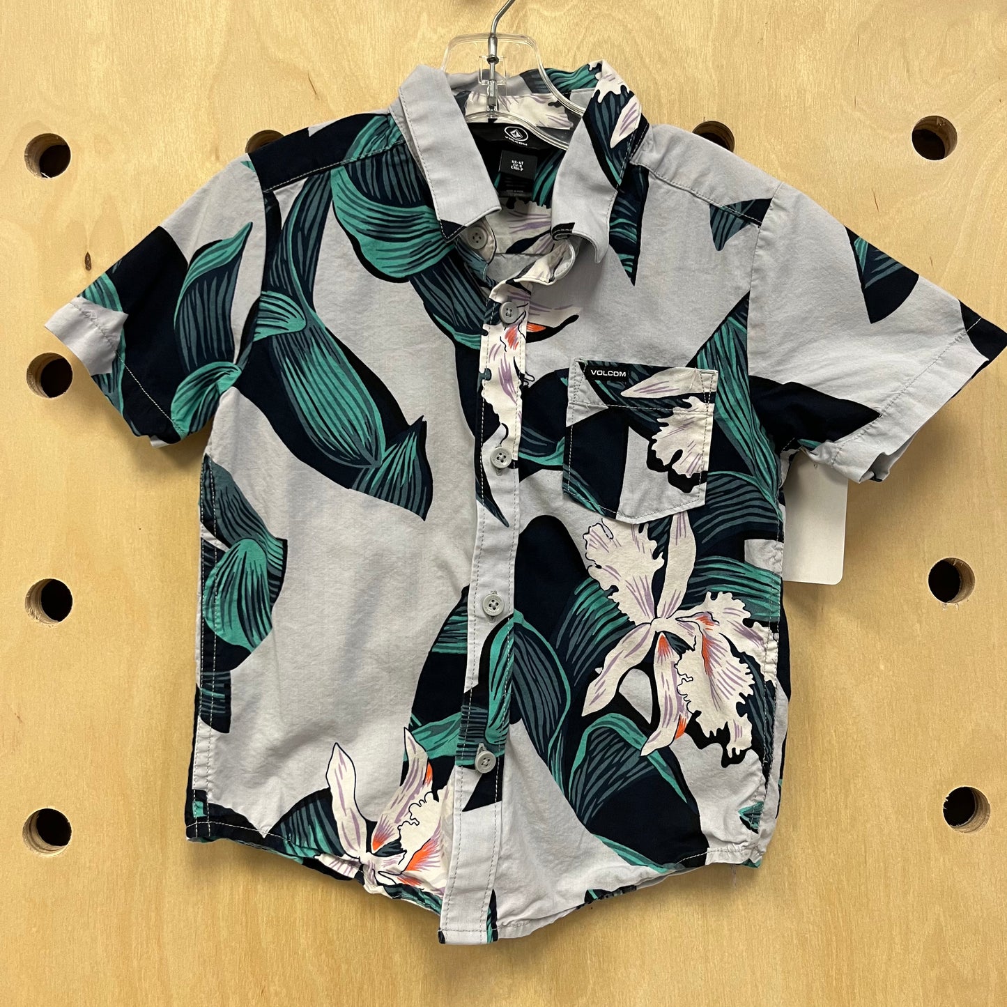 Blue Tropical Button Up Shirt