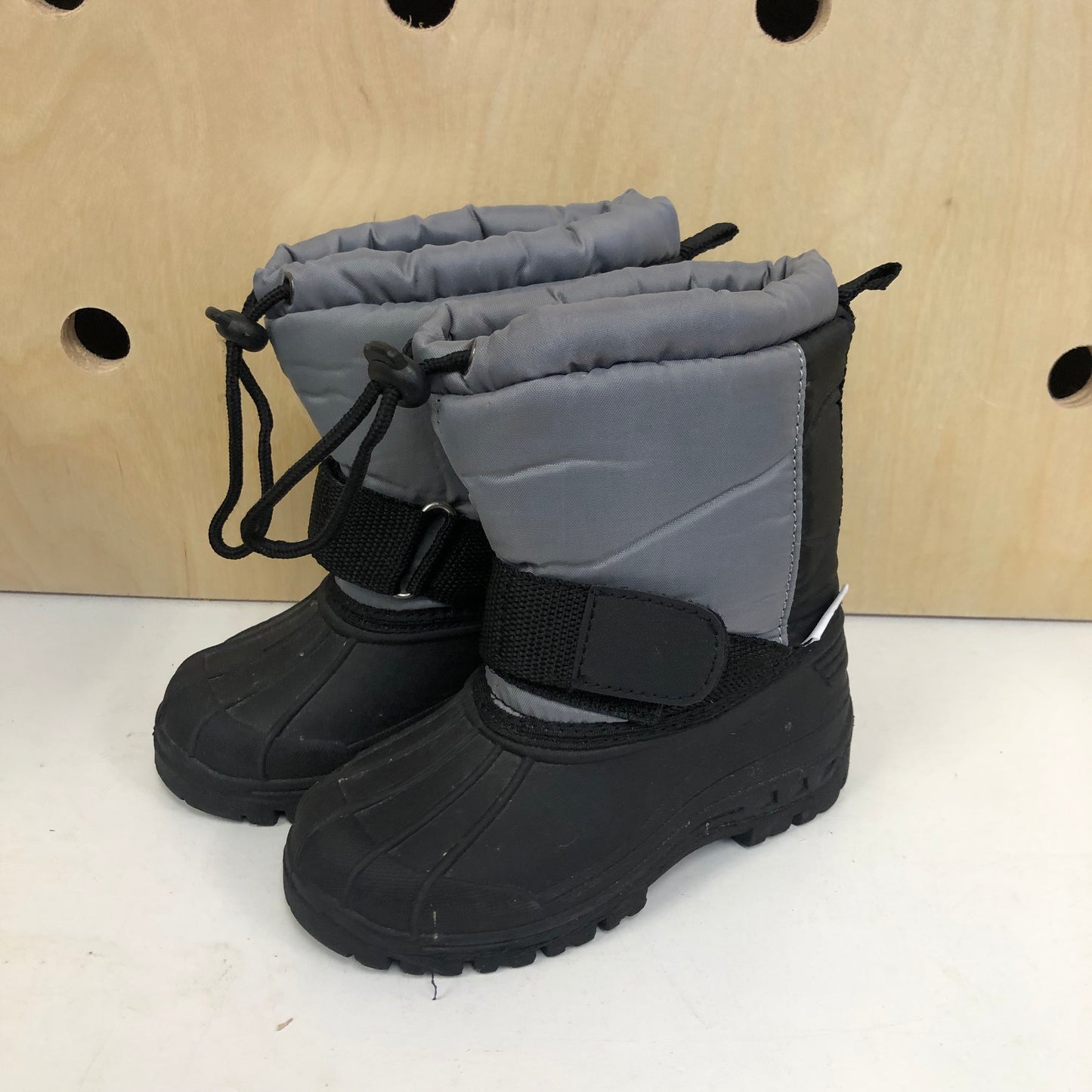Black + Grey Snow Boots