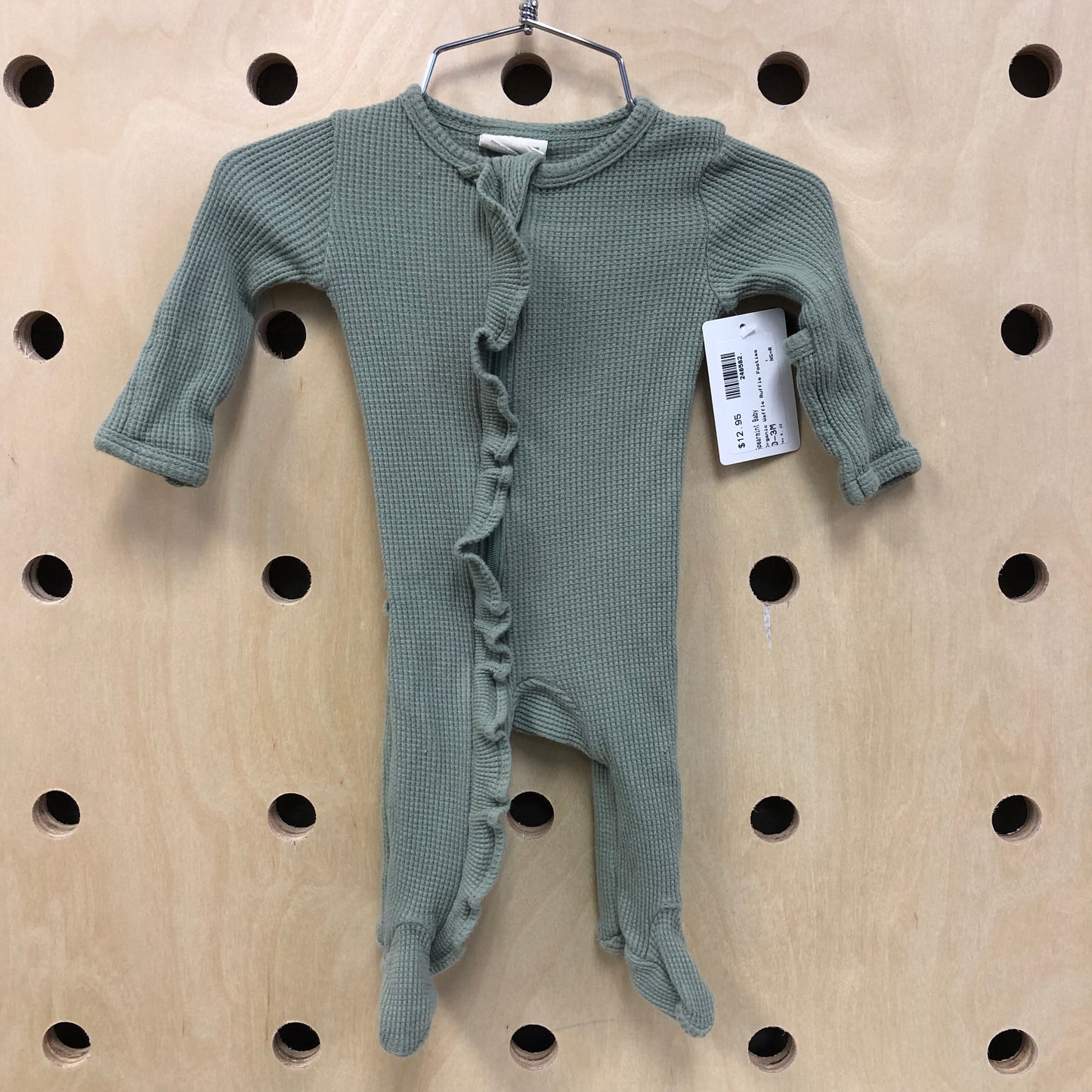 Organic Waffle Ruffle Footies