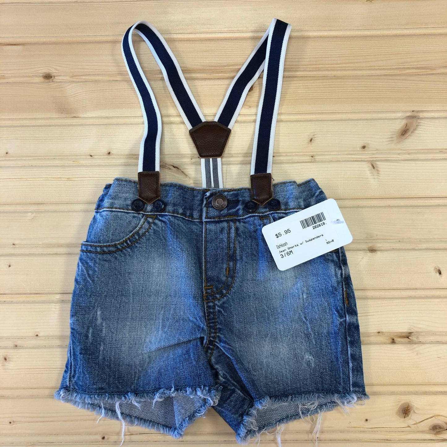 Jean Shorts w/ Suspenders