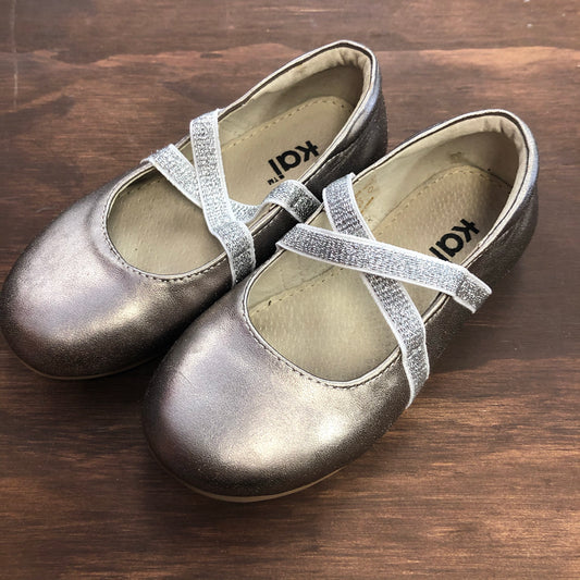 Gunmetal Ballerina Flats