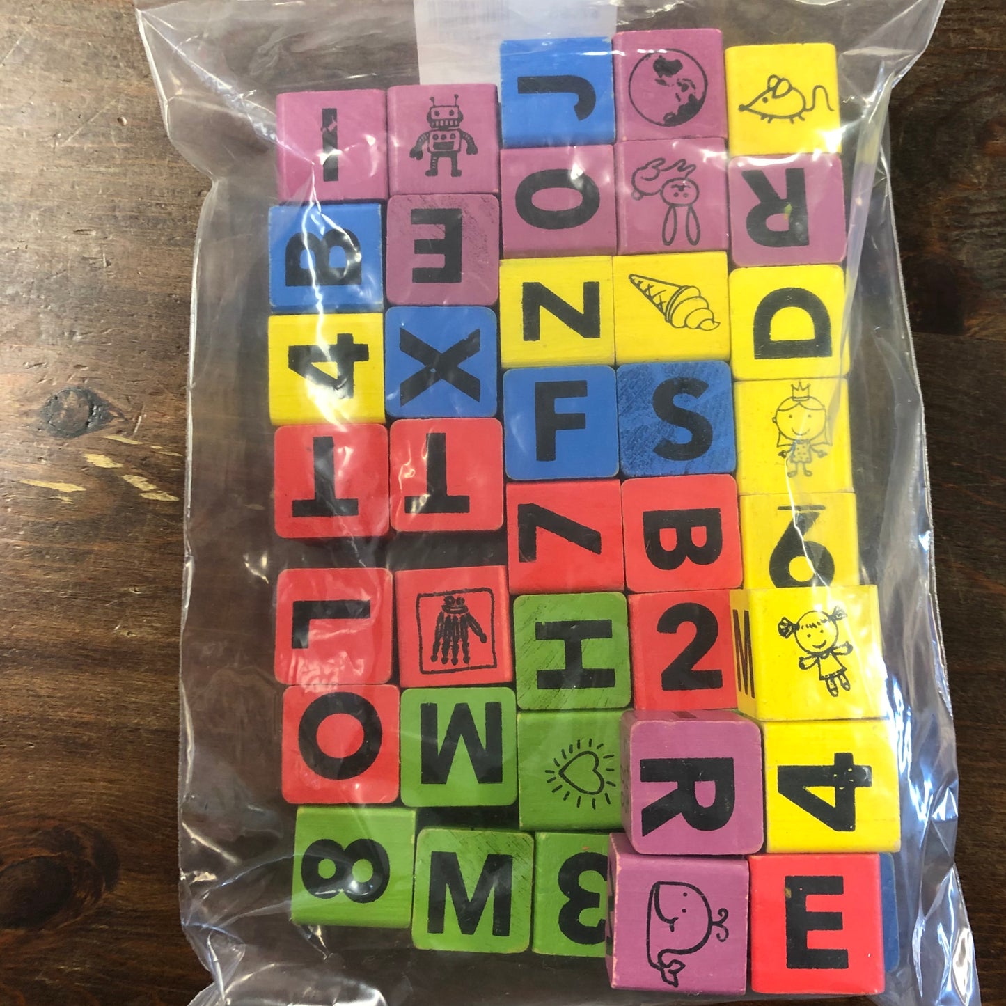 Wood Alphabet Blocks