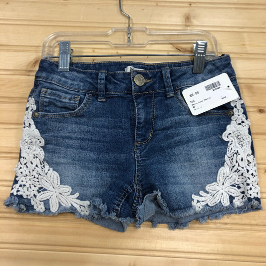 Denim Lace Shorts