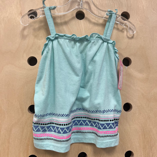 Aqua Printed Tank