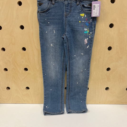 Denim Paint Spaltter Overalls