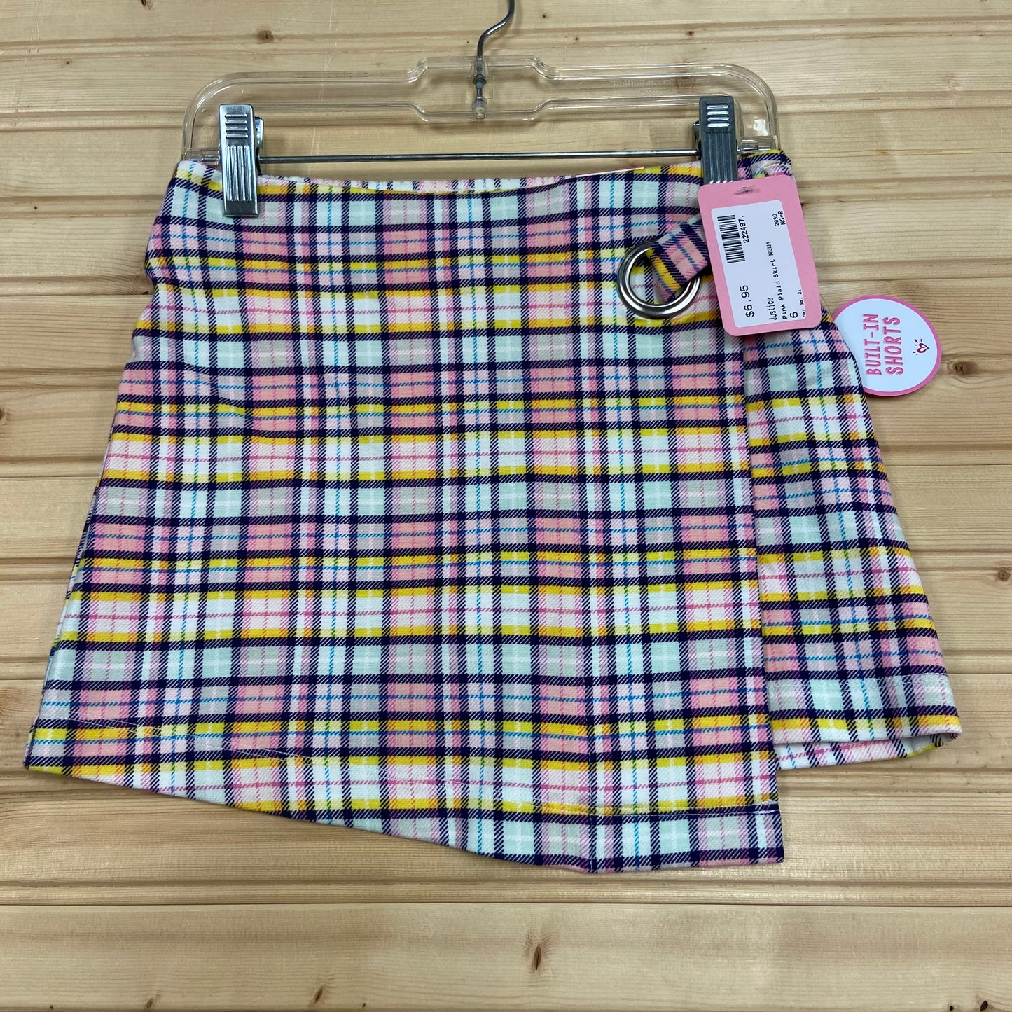 Pink Plaid Skirt NEW!