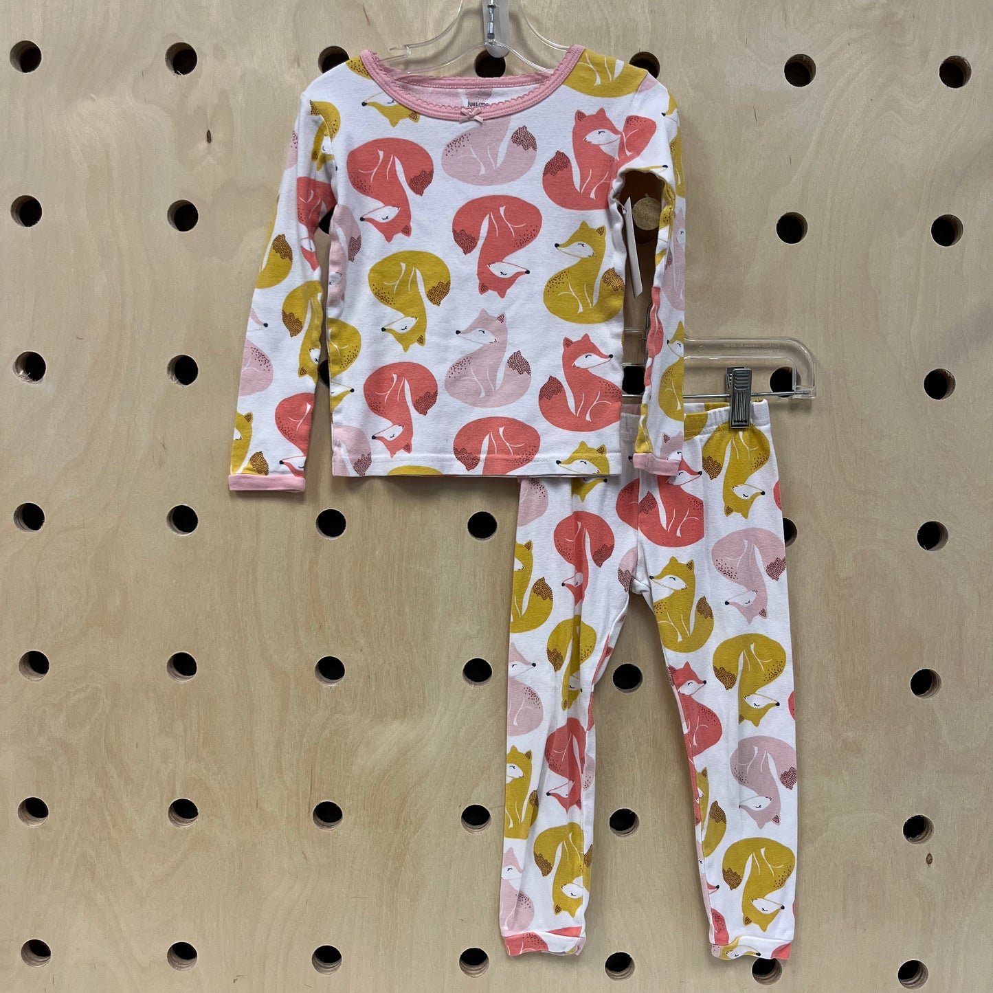 White+Pink Fox Pajamas