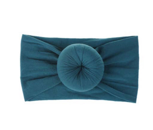 Headband - Teal Bun