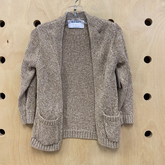 Beige Knit Cardigan