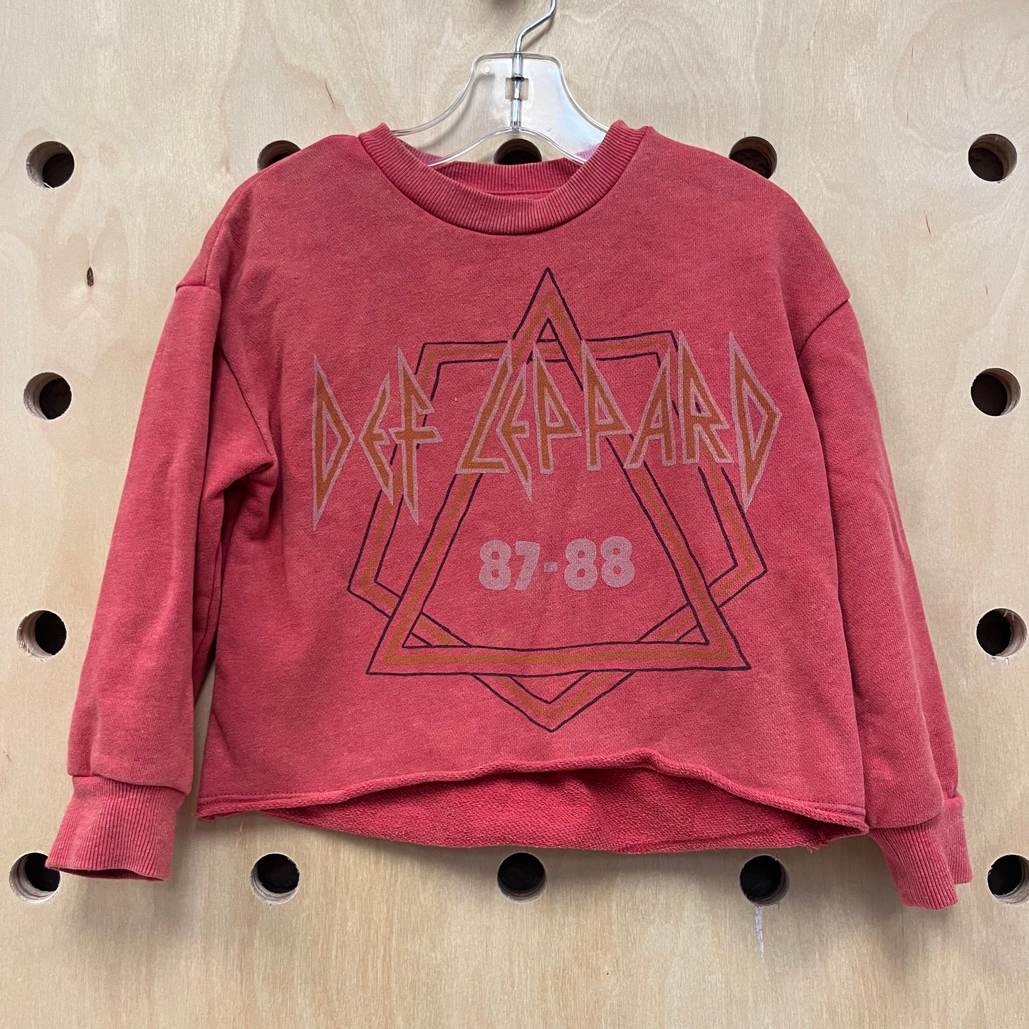 Crop Def Leppard Pullover