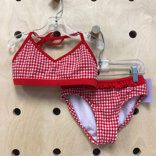 Red Gingham 2pc Swimsuit