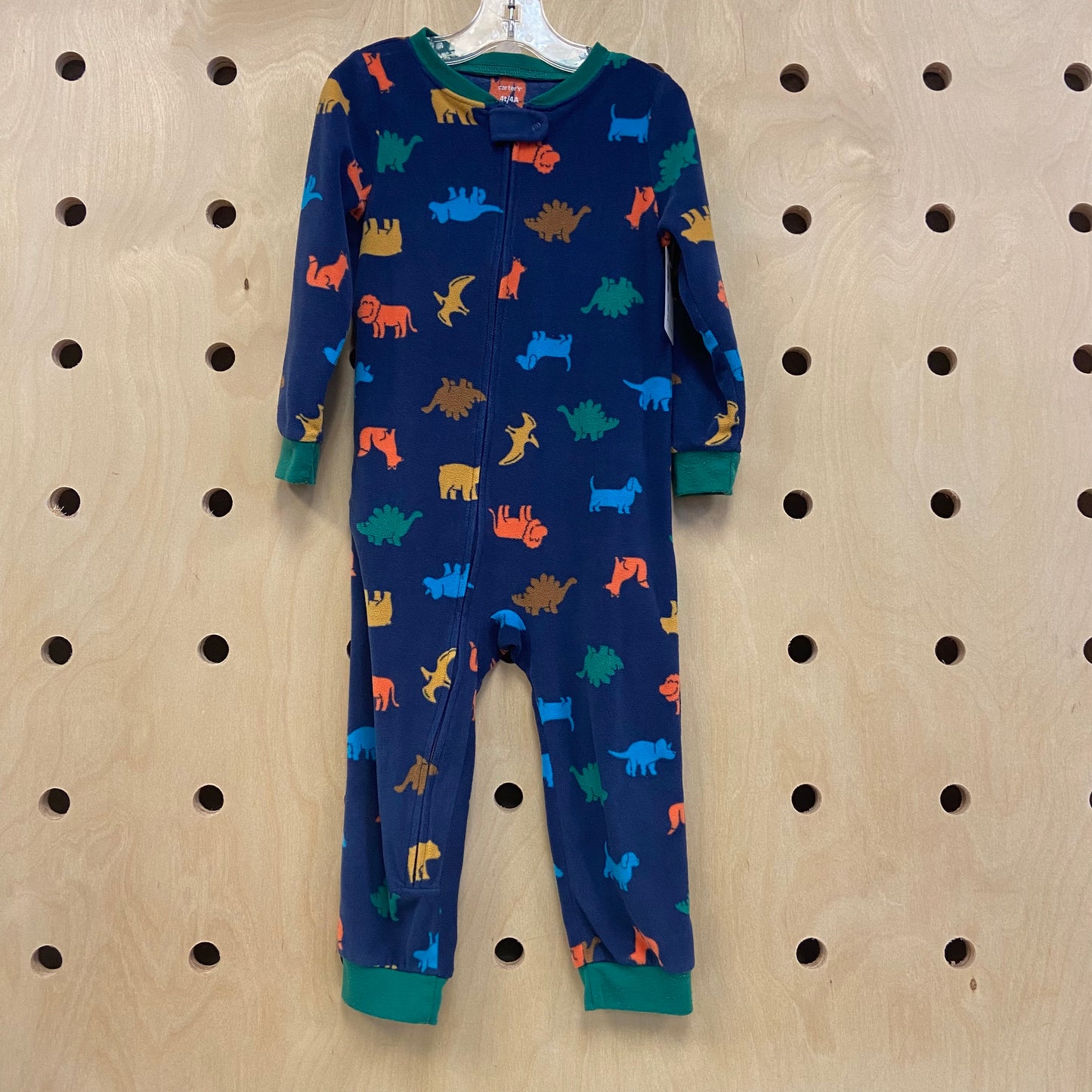 Navy Fleece Animals Pajamas
