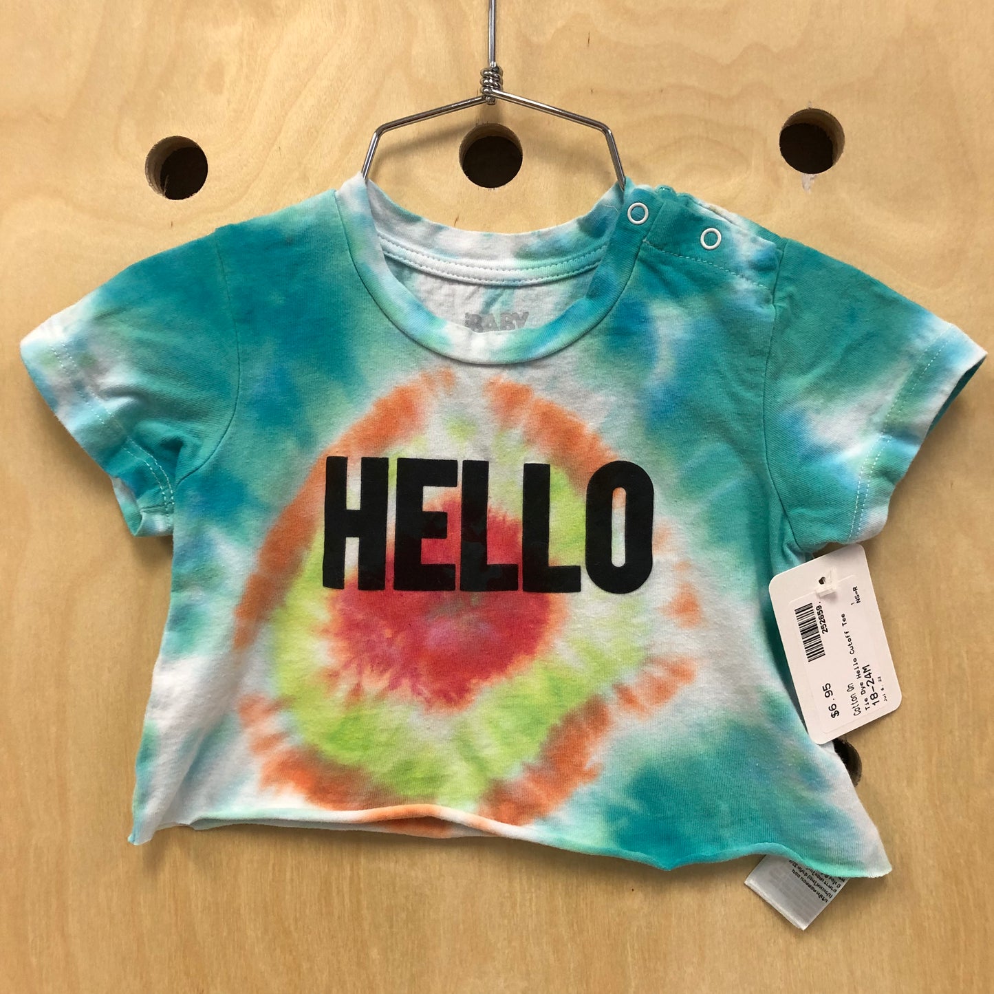 Tie Dye Hello Cutoff Tee