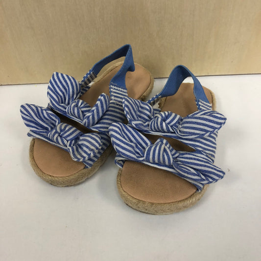 Blue & White Cloth Sandals