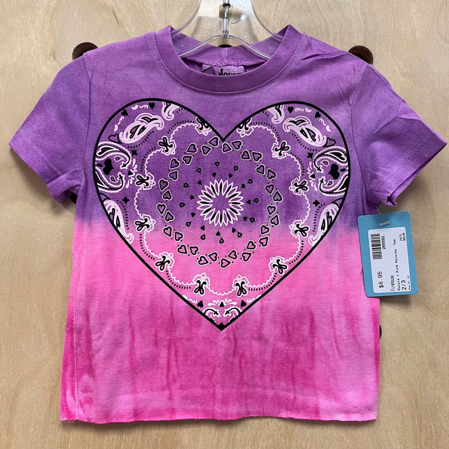 Purple + Pink Paisley  Tee