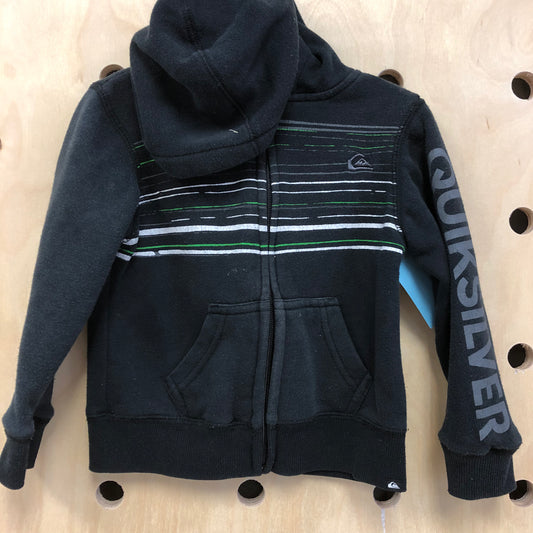 Black + Gray Zip Hoodie